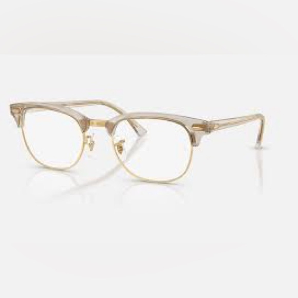 Ray-Ban Clubmaster Gold Frame Glasses Unisex 5154